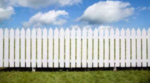 white picket fence