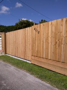 wood fence for privacy